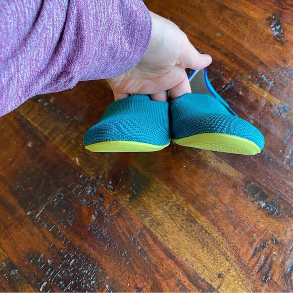 Rothy’s jade loafers women’s size 6.5 teal flats retired color - Picture 3 of 7